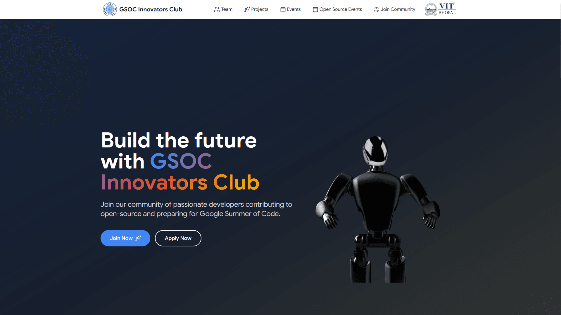 GSOC Innovators Club Website