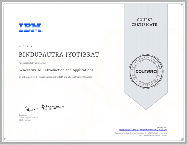 Generative AI: Introduction and Applications